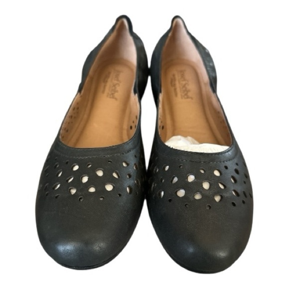 Josef Seibel Pippa 29 Black Perforated Leather Flats — US Women’s 8 & 9 & 10 - Picture 6 of 12